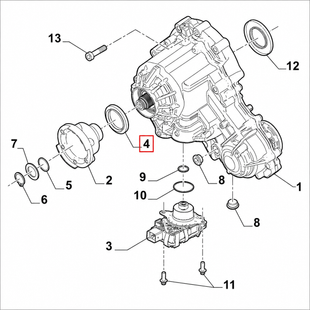 Прокладка переднього моста Alfa Romeo Giulia / Stelvio 6000626078 / 68364106AA оригінал 201181 фото